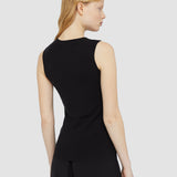 Black Silk Stretch Tank Top - Joseph