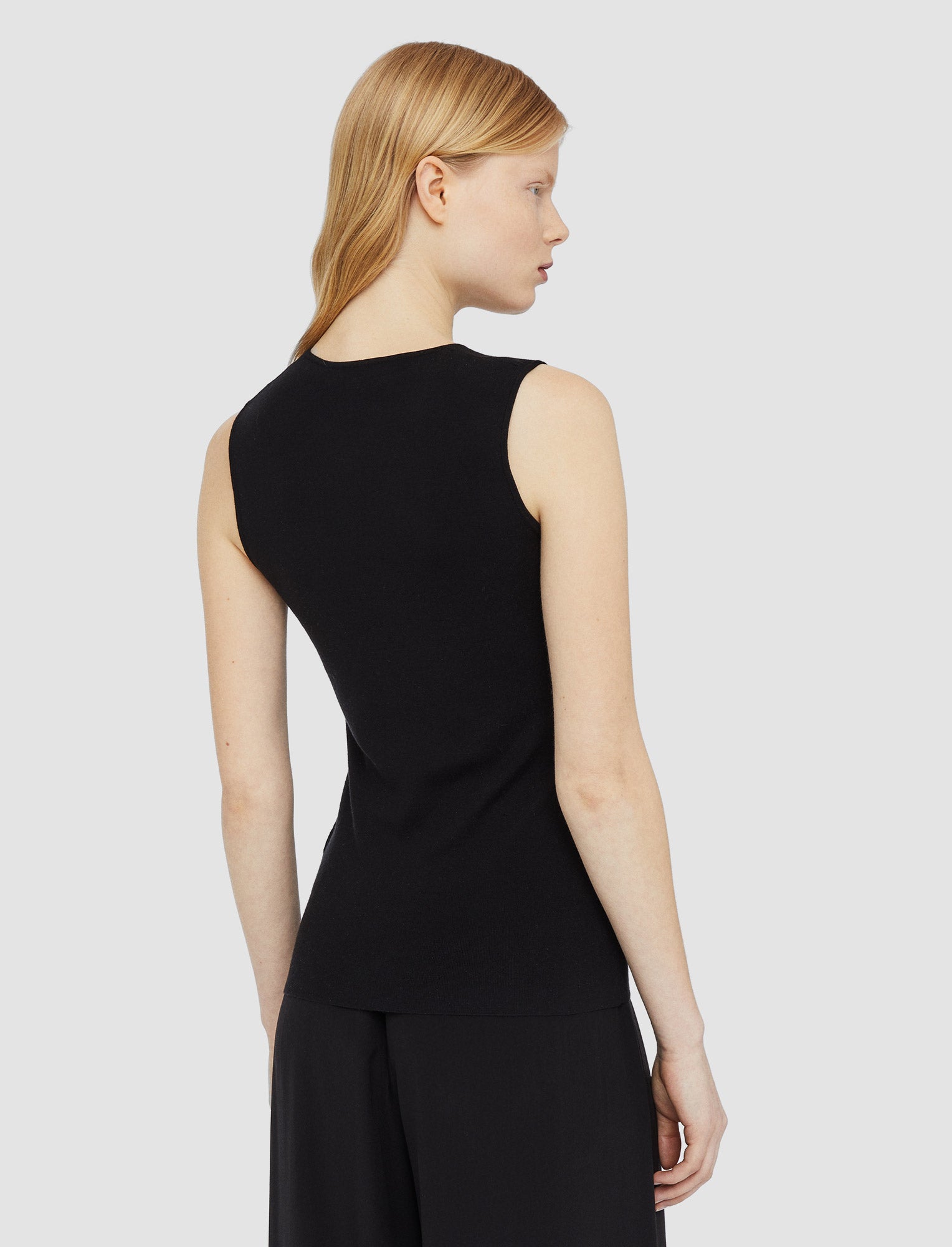 black-silk-stretch-tank-top-JOSEPH