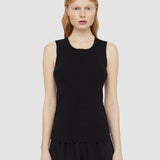 Black Silk Stretch Tank Top - Joseph