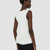 White Silk Stretch Tank Top - Joseph