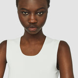 White Silk Stretch Tank Top - Joseph