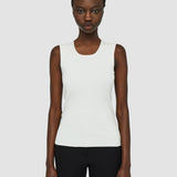 White Silk Stretch Tank Top - Joseph