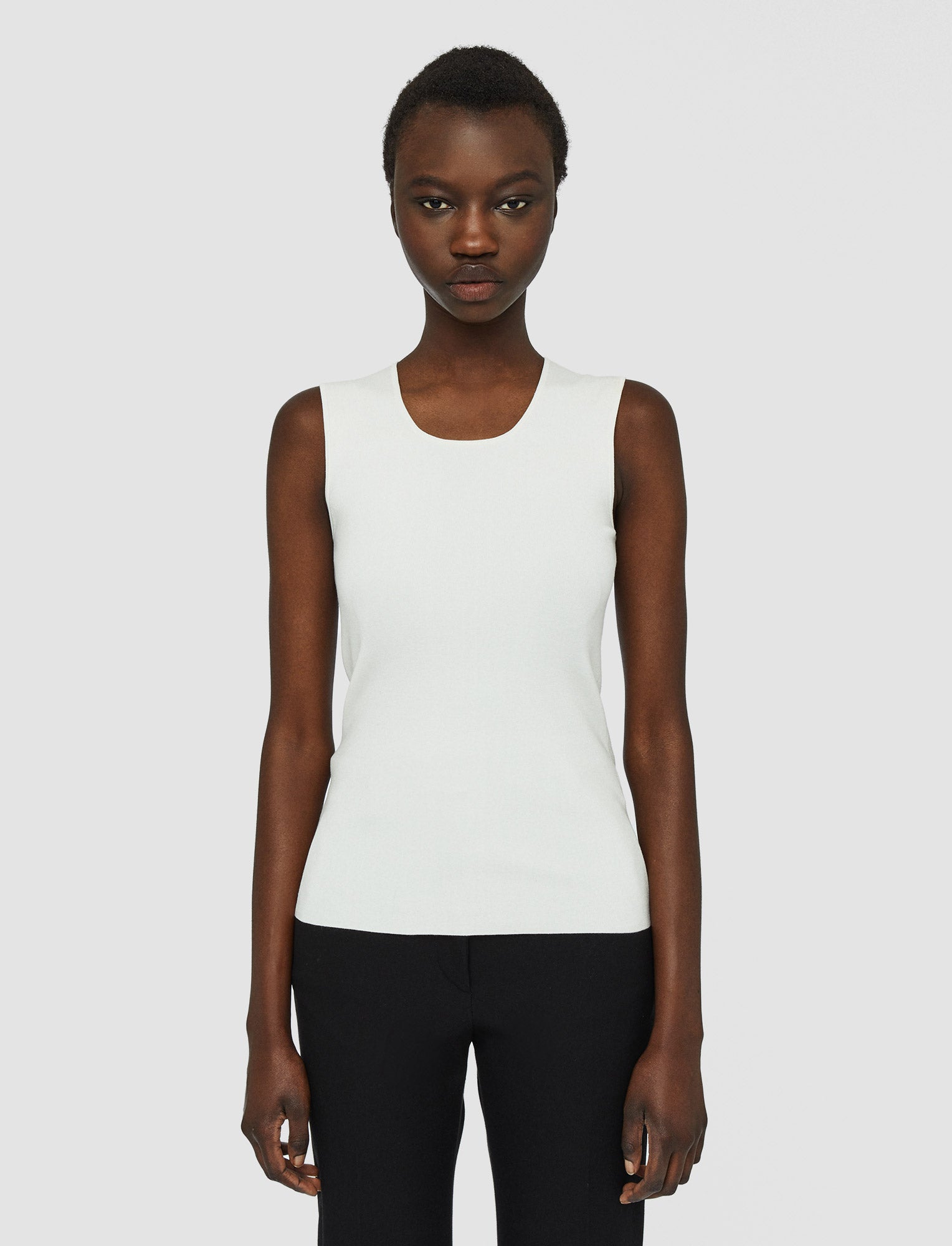 white-silk-stretch-tank-top-JOSEPH