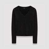 Black Pure Cashmere V Neck Jumper - Joseph