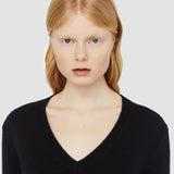 Black Pure Cashmere V Neck Jumper - Joseph