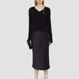 Black Pure Cashmere V Neck Jumper - Joseph