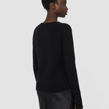 Black Pure Cashmere Round Neck Jumper - Joseph