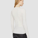 White Silk Stretch Top - Joseph