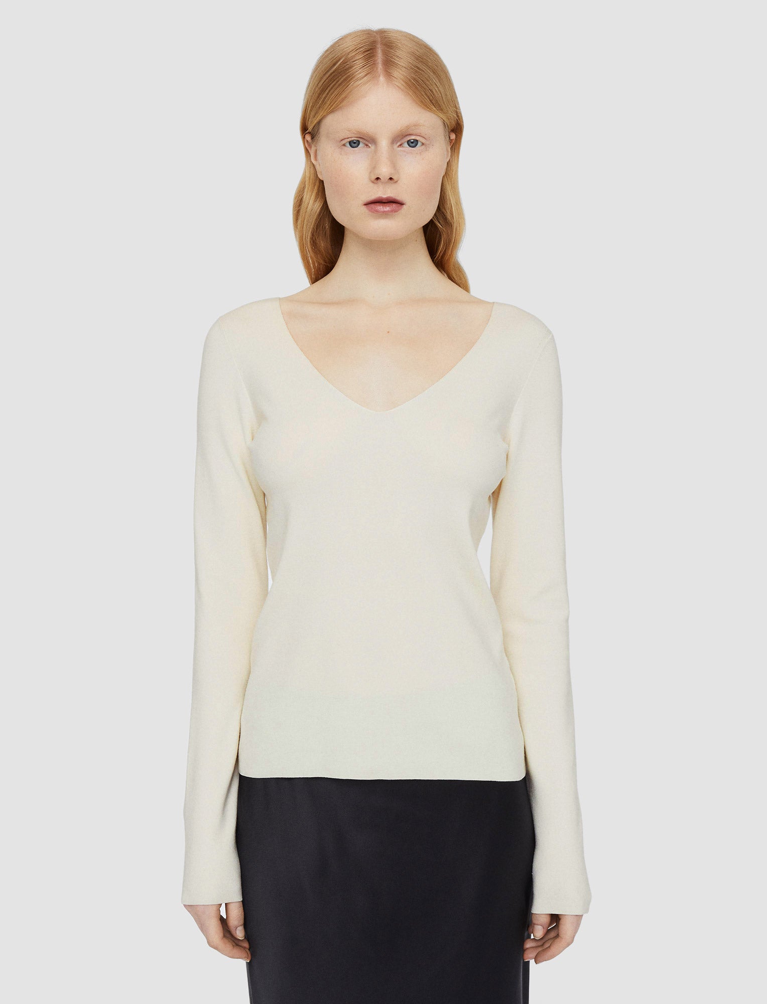 white-silk-stretch-v-neck-top-JOSEPH