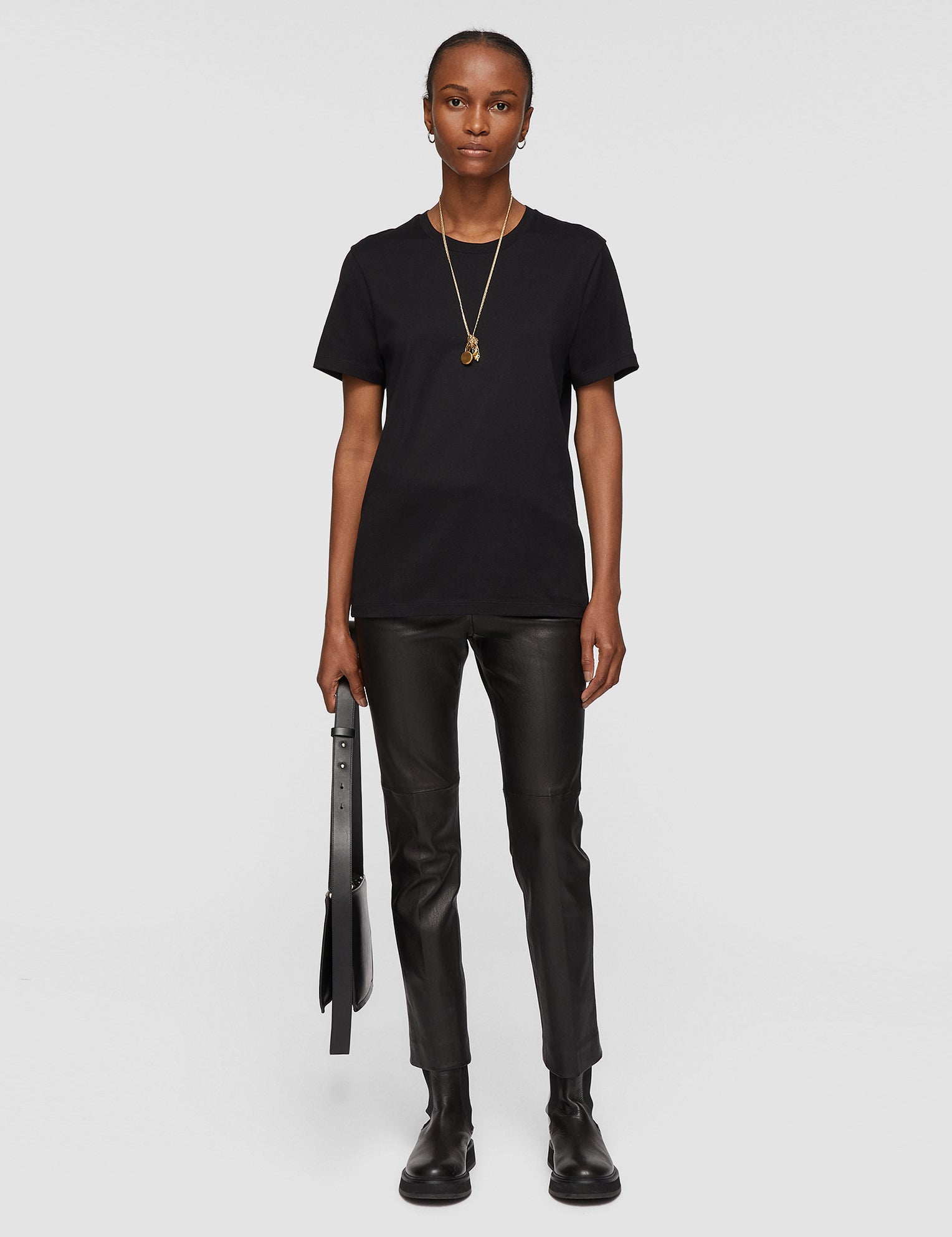 Black Cotton JOSEPH T-Shirt - Joseph