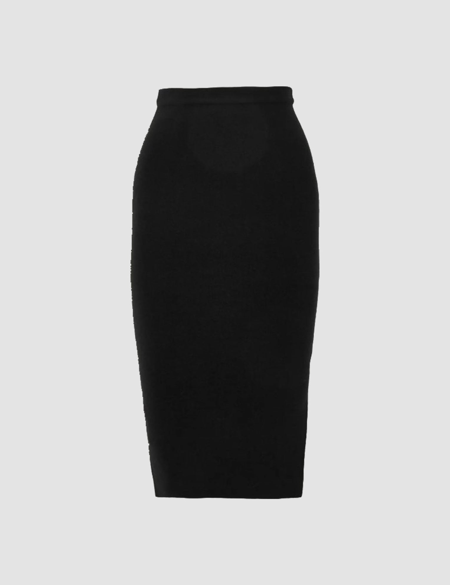 Black Silk Stretch Pencil Skirt - Joseph