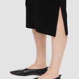 Black Silk Stretch Pencil Skirt - Joseph