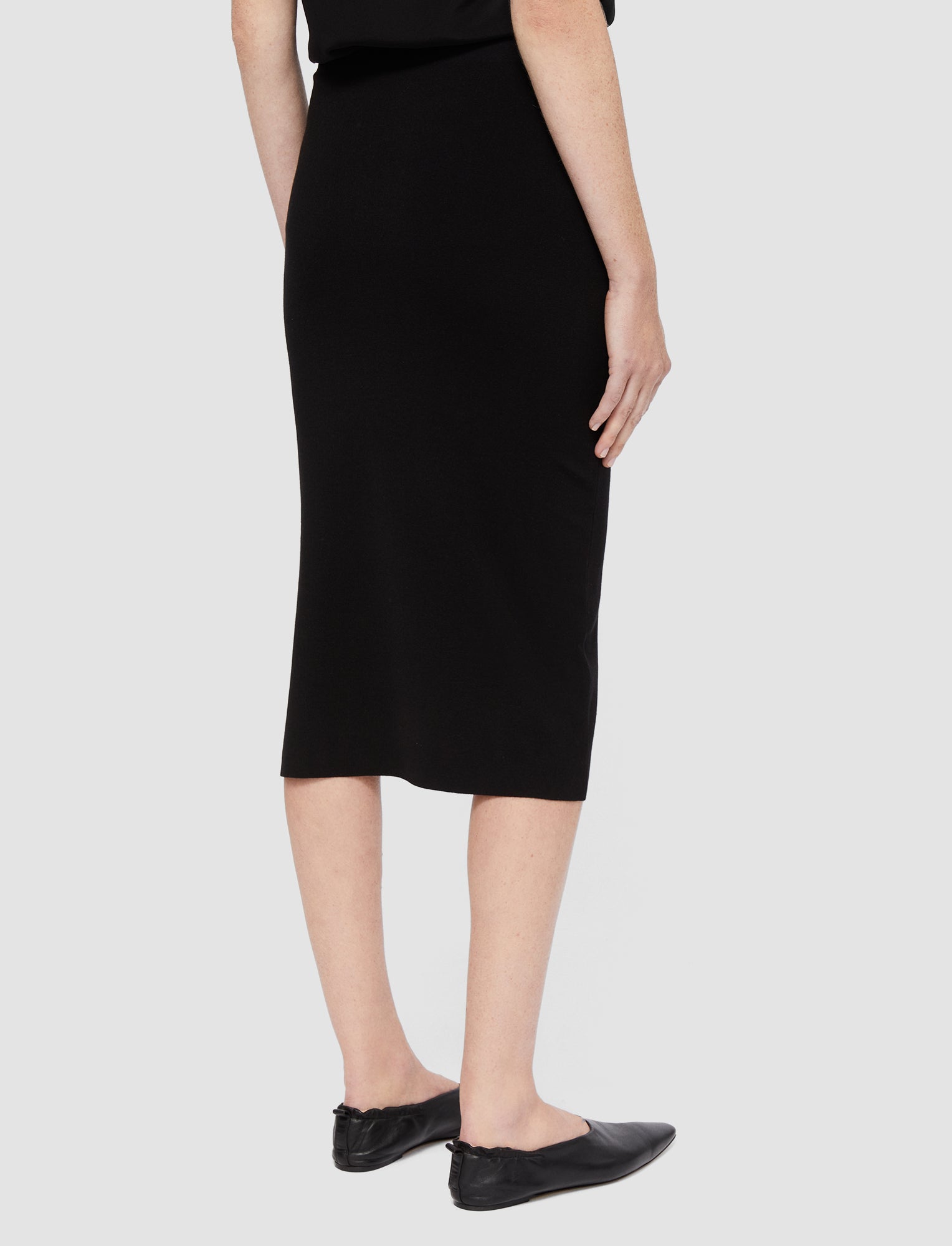 black-silk-stretch-pencil-skirt-JOSEPH