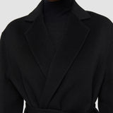 Black Double Face Cashmere Cenda Coat - Joseph