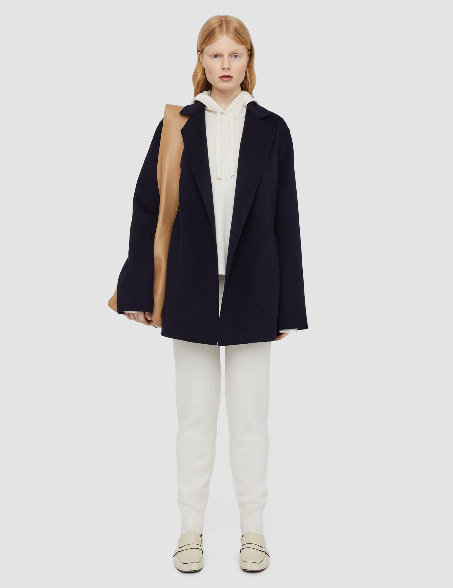 Blue Double Face Cashmere Cenda Coat - Joseph