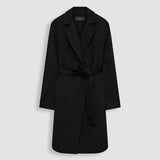 Black Double Face Cashmere Cenda Long Coat - Joseph