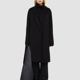 Black Double Face Cashmere Cenda Long Coat - Joseph