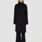 Black Double Face Cashmere Cenda Long Coat - Joseph