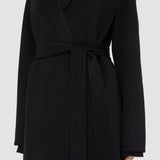 Black Double Face Cashmere Cenda Long Coat - Joseph