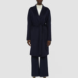 Blue Double Face Cashmere Cenda Long Coat - Joseph