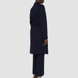 Blue Double Face Cashmere Cenda Long Coat - Joseph