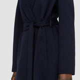 Blue Double Face Cashmere Cenda Long Coat - Joseph