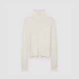 White Pure Cashmere High Neck Jumper - Joseph