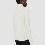 White Pure Cashmere High Neck Jumper - Joseph