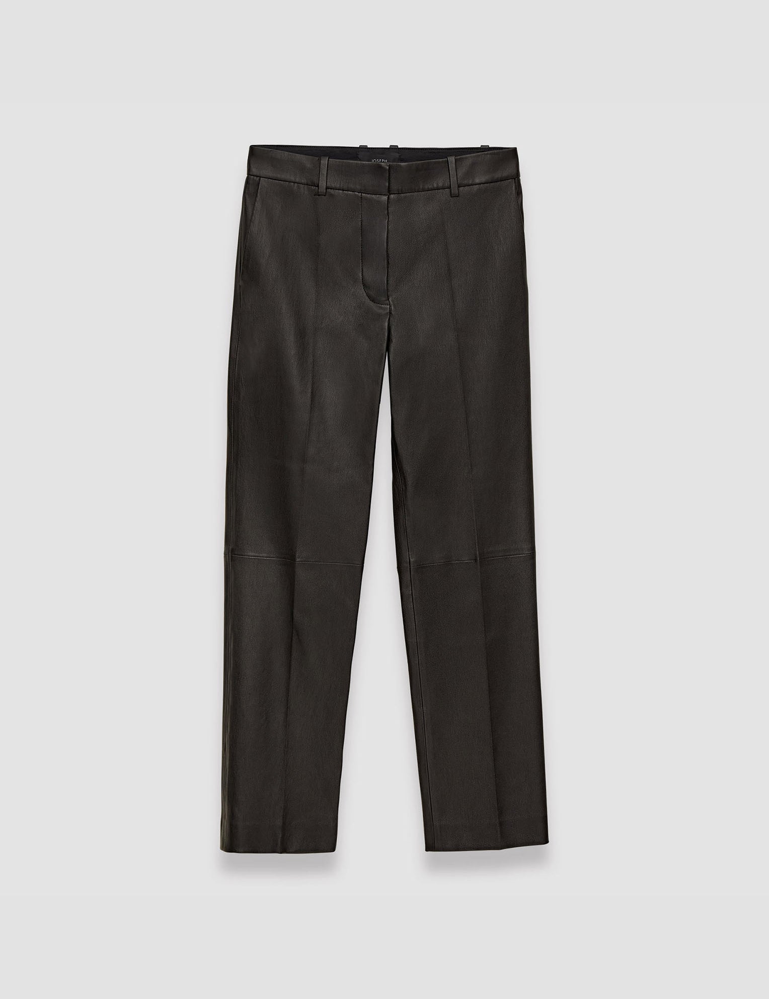 Black Coleman Leather Stretch Trousers - Joseph