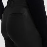 Black Coleman Leather Stretch Trousers - Joseph