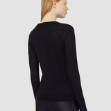 Black Cashair Round Neck Jumper - Joseph