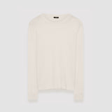 White Cashair Round Neck Jumper - Joseph