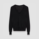 Black Cashair V Neck Jumper - Joseph