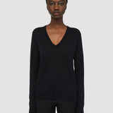 Black Cashair V Neck Jumper - Joseph