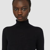 Black Cashair High Neck Jumper - Joseph