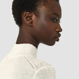 White Cashair High Neck Jumper - Joseph