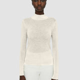 White Cashair High Neck Jumper - Joseph