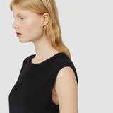 Black Silk Crepe de Soie Bley Blouse - Joseph