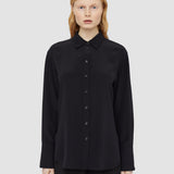 Black Joe Silk Crepe de Chine Blouse - Joseph