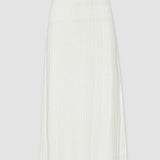 White Satiny Rib Skirt - Joseph