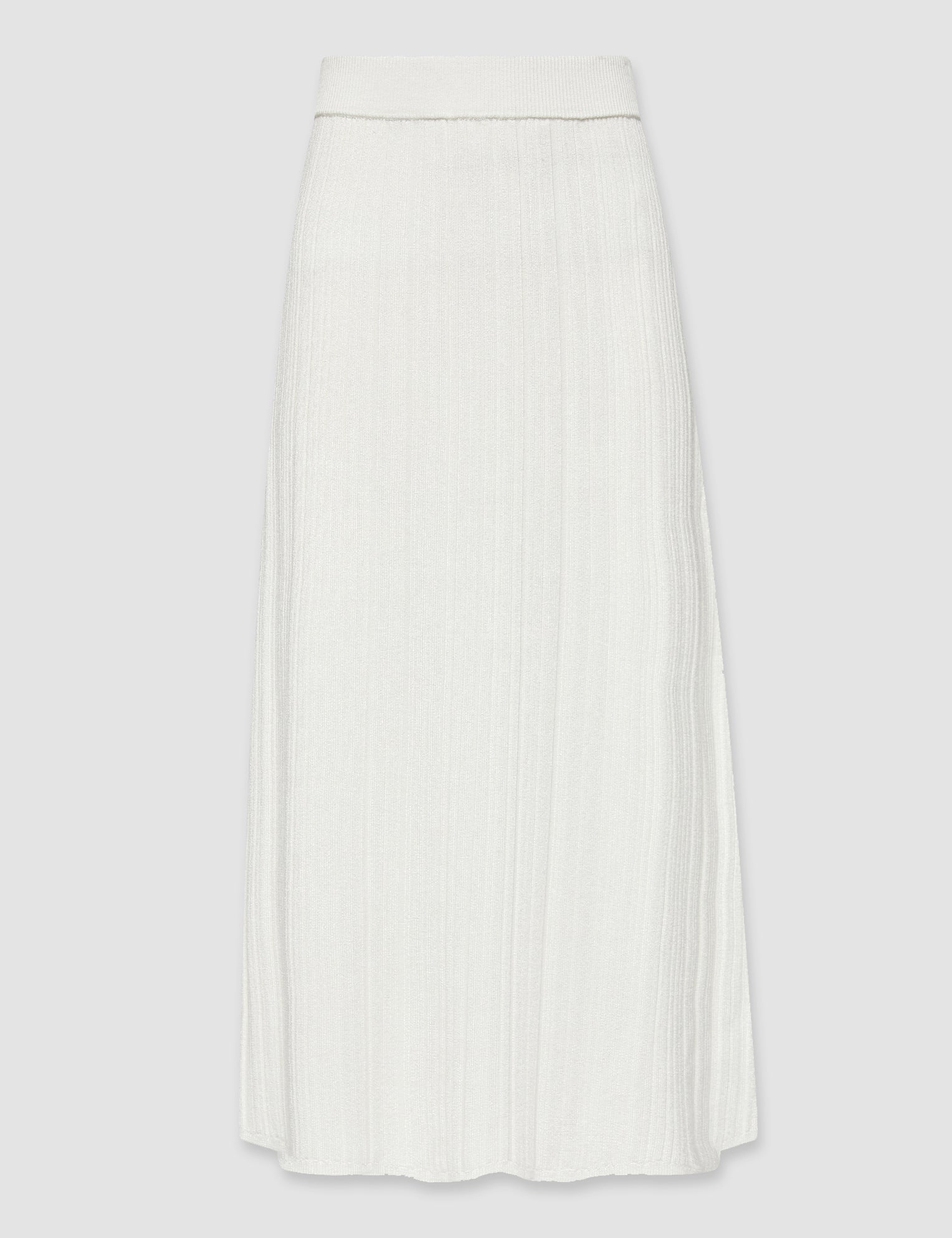 White Satiny Rib Skirt - Joseph