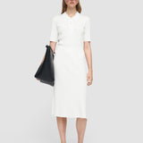 White Satiny Rib Skirt - Joseph