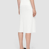 White Satiny Rib Skirt - Joseph