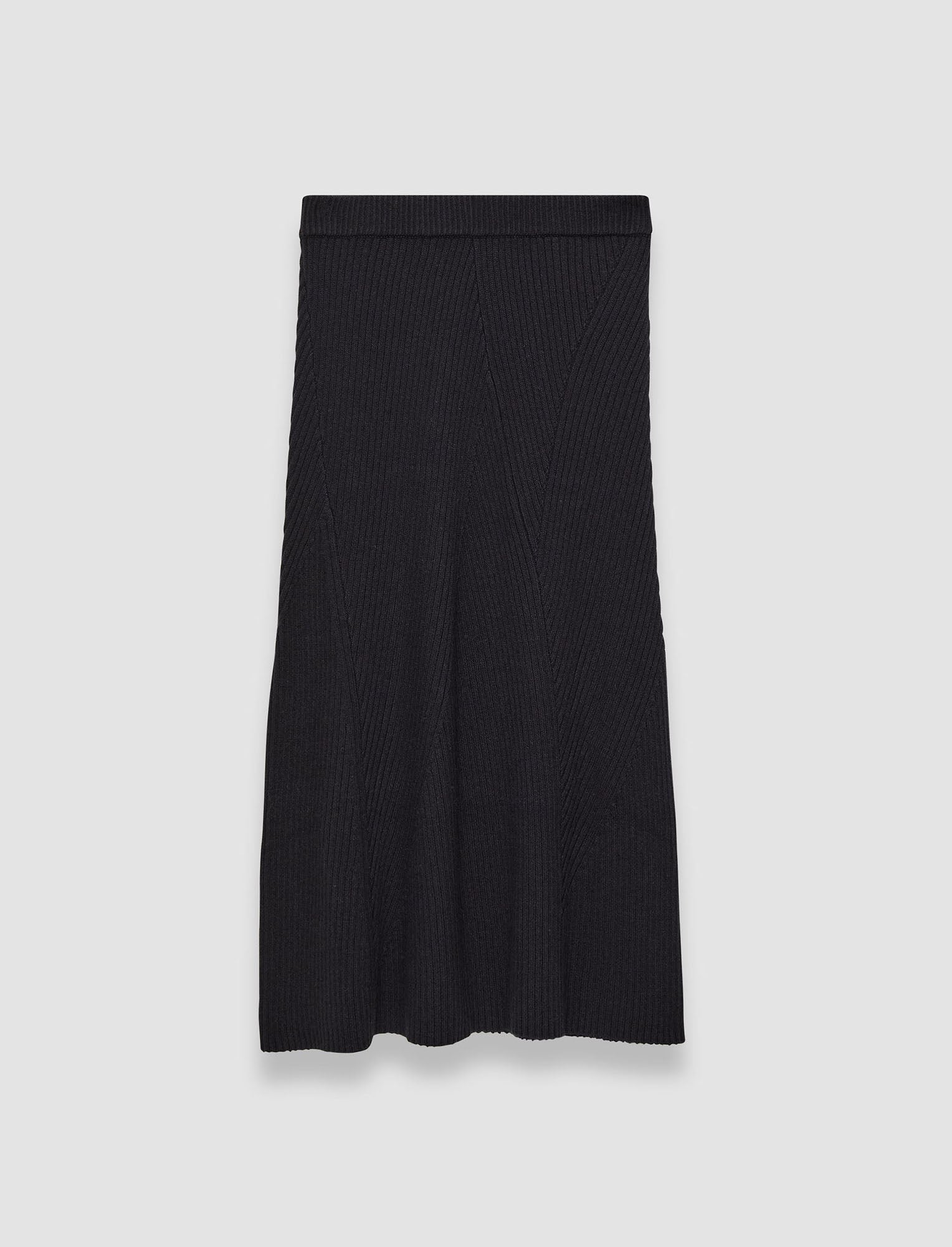 black-luxe-cardigan-stitch-skirt-JOSEPH