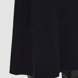 Black Luxe Cardigan Stitch Skirt - Joseph