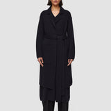 Black Luxe Cardigan Stitch Coat - Joseph