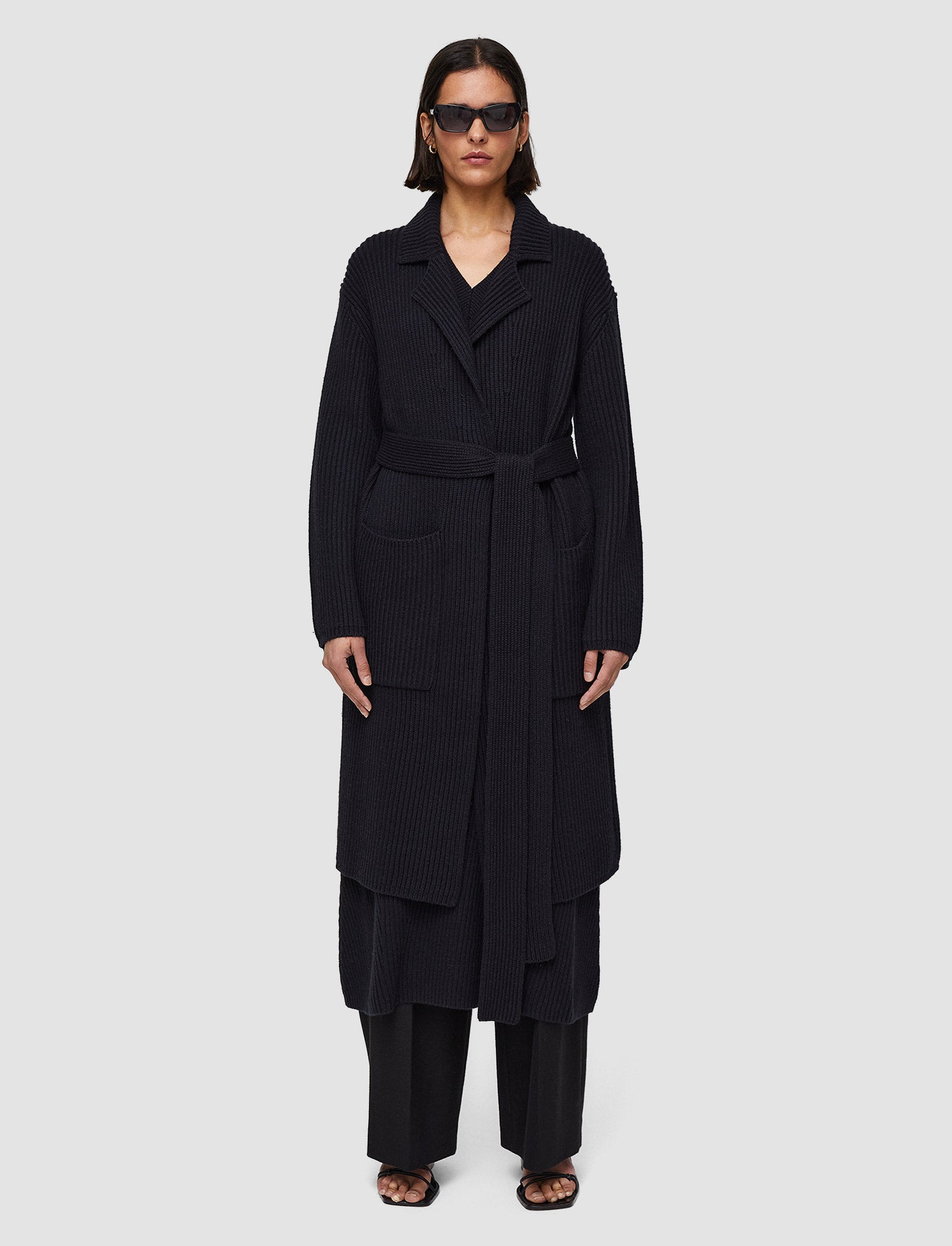 black-luxe-cardigan-stitch-coat-JOSEPH