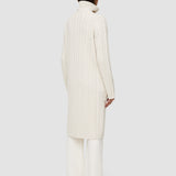 White Light Cable Knit Long Cardigan - Joseph