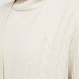 White Light Cable Knit Long Cardigan - Joseph