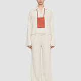 White Light Cable Knit Trousers - Joseph